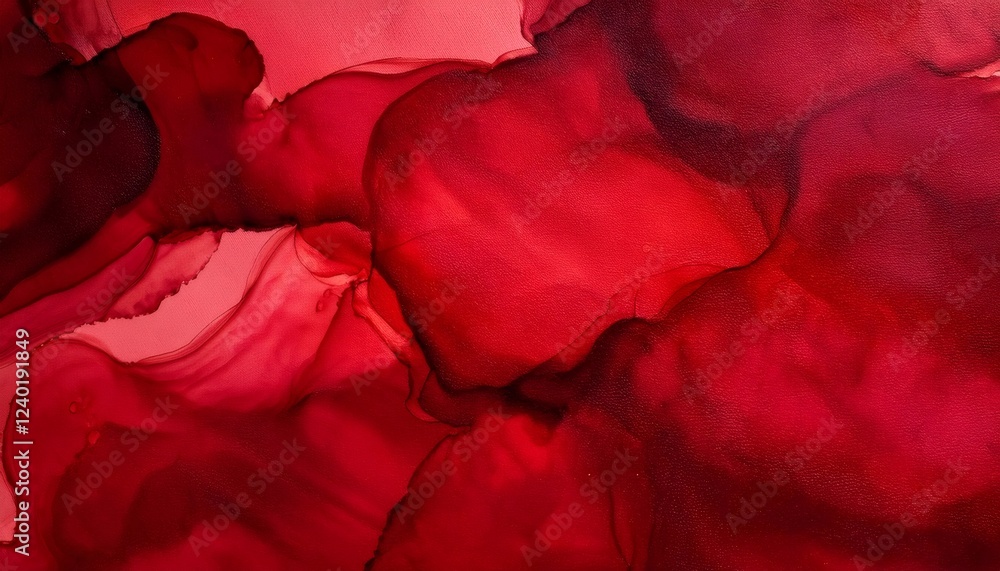 Poster red watercolor abstract background creating dynamic shapes and textures