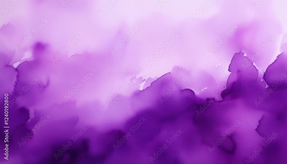 Poster purple watercolor gradient creating abstract background with copy space