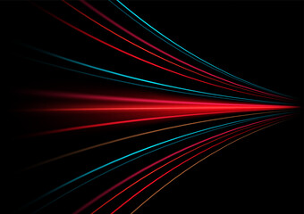 Futuristic dynamic movement technology.