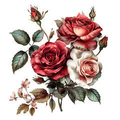 bouquet of red roses