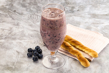 Blueberry milkshake sweet dessert drink