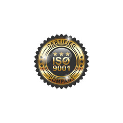 ISO 9001 Golden medal design