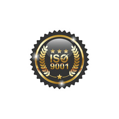 ISO 9001 Golden medal design