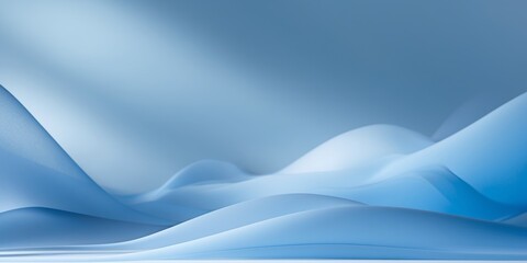 Naklejka premium Beautiful abstract blue blurred background creating an ideal product display area in a modern studio setting