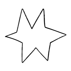 Obraz premium star icon abstract shape