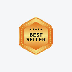 Best Seller Logo, best, original product, marketing,seller, seal, service fully editable vector logo template