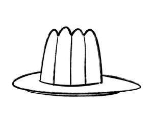 pudding cute illustration and hand draw