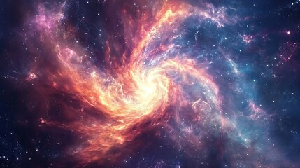 A Cosmic Whirlpool of Gas and Dust in a Starry Sky