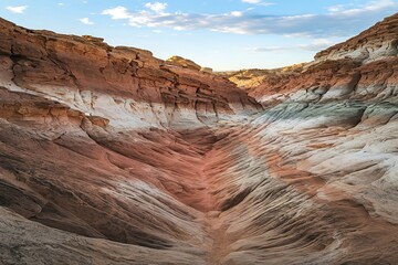 A photo of the Red Rock with a sedimentary rock formation