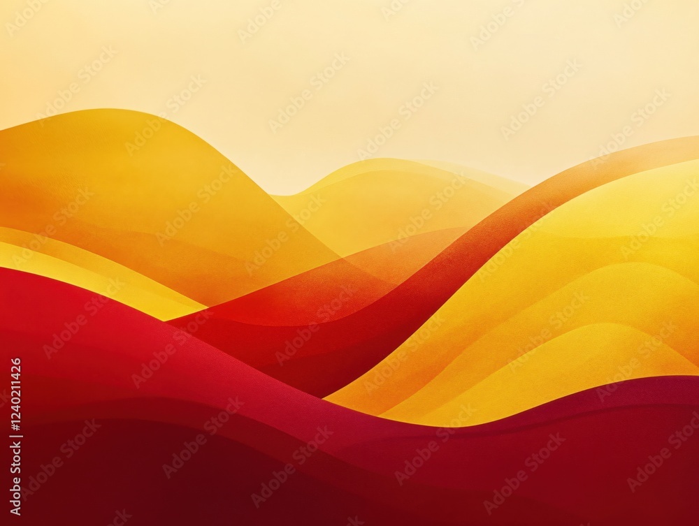 Aufkleber abstract flowing shapes in warm tones creating a dynamic and textured background design
