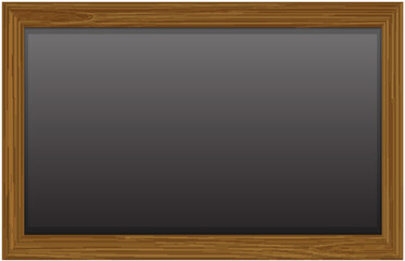 Classic Wooden Framed Blackboard Illustration