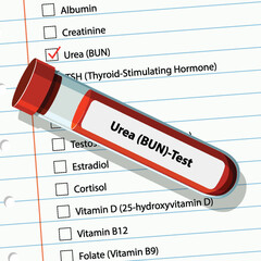 Obraz premium Medical Blood Test Illustration