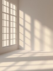 Bright room with window light and shadows.