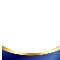 Abstract Blue Background with Gold Accent