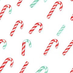 Festive Peppermint Swirl Candy Canes Pattern for Holiday Decor and Designs