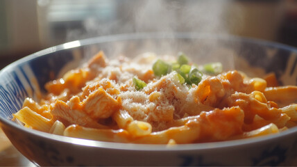 pasta with chicken and vegetables