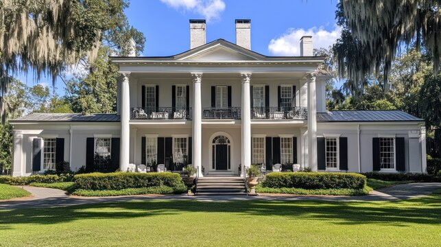Magnificent Southern Mansion: A Glimpse of Antebellum Architecture