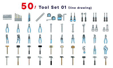 線画／工具のセット50