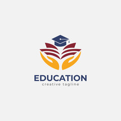 Education logo, College, academy, online, pen, team, university, school icon logo template