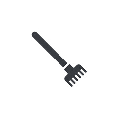 Rake vector icon