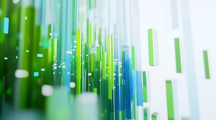 Obraz premium Abstract green tech background