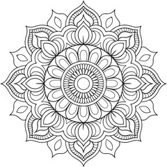 simple and easy mandala art for mehendi design, mandala design for henna design (6)