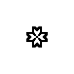 Geometric Black and White Starburst Pattern: Minimalist Abstract Design, Perfect for Logos, Icons, and Graphic Projects