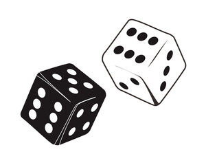 casino dice illustration