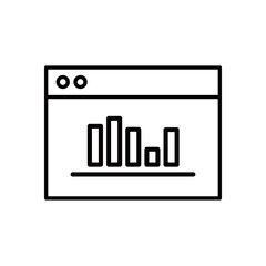 business graph on website