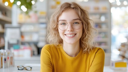 Young Woman Receiving Customer Assistance and Support at Retail Store or Service Center