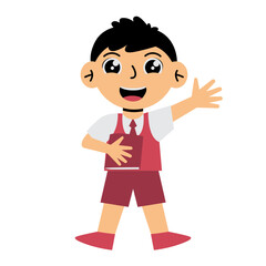 Student Wearing Uniform  