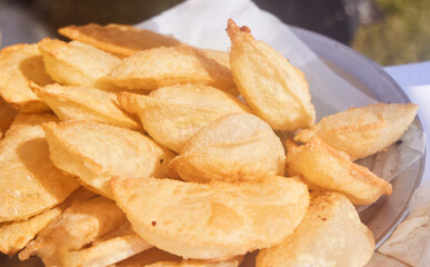 National dish, pastries. Festive presentation. The national cuisine of the peoples of the Caucasus