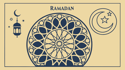 Islamic ornament vector , Persian motiff . 3d Ramadan Islamic round pattern elements . Geometric circular ornamental Arabic symbol vector . Gold background