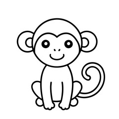 Monkey Outline Icon