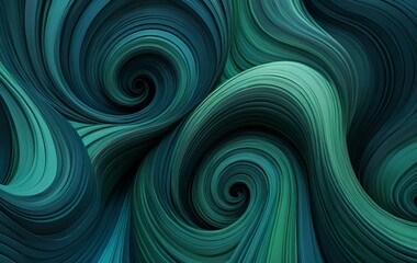 Green Curved 3D Background Image, Whirlwind, Texture Banner