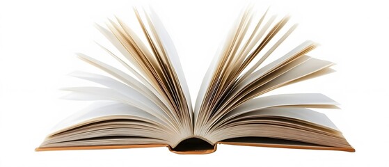 Open Book Pages Fan, Knowledge, Education Concept