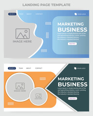 Marketing business landing page