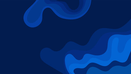 ABSTRACT BACKGROUND WITH HAND DRAWN ORGANIC SHAPES BLUE COLORFUL FLAT DESIGN VECTOR TEMPLATE FOR WALLPAPER, COVER DESIGN