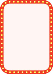 Neon Light Frame Illustration