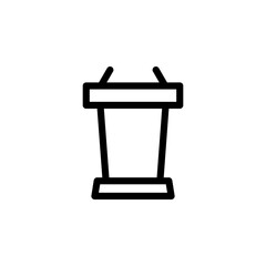 lecture podium icon vector design template