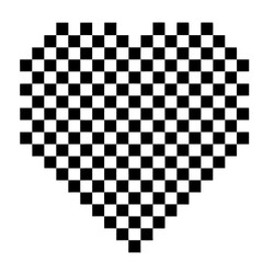 Pixel Heart Mosaic