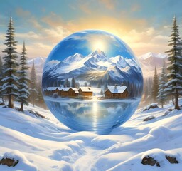 Illustration of globe earth.