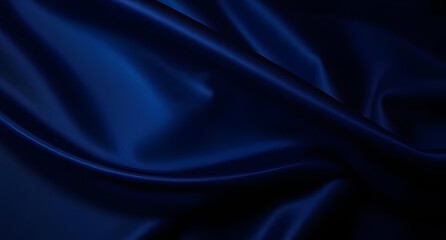 Black dark navy blue indigo cobalt sapphire abstract background. Silk satin fabric. Glitter shimmer. Color gradient. Line stripe wave shadow. Luxury elegant subtle. Blank design