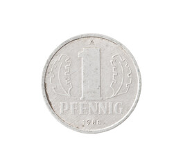 A coin from the year 1980