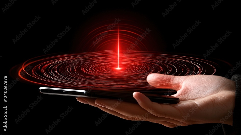 Poster innovative technology showcase digital space image display futuristic environment close-up viewpoint