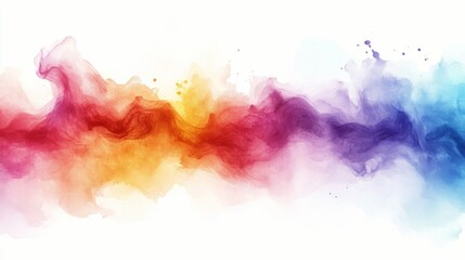 Colorful abstract wavy pattern created with smooth flowing shapes and gradients in vibrant hues