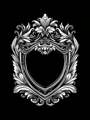 Fototapeta premium A finely crafted engraved text badge , ideal for branding and recognition, suitable for logos, certificates, and promotional materials.