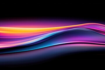 Colorful abstract wave patterns in digital design