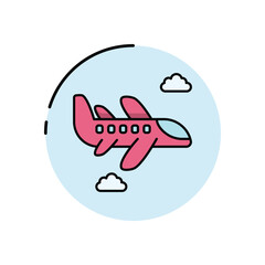 Airplane vector icon