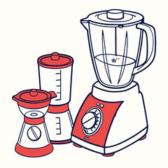 blenders vector color image on a white background 